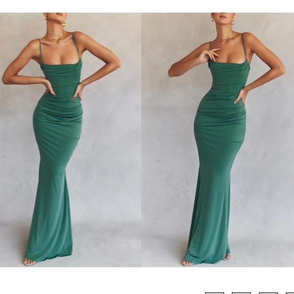House of CB Green Maxi Dress - Picture 1 of 13